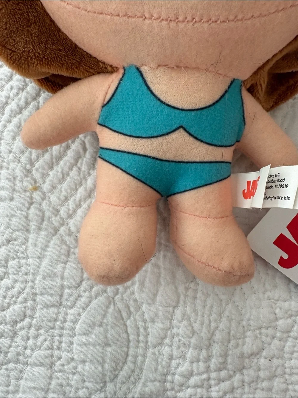 NWT Chrissie Watkins from Jaws 7 inch plush doll.Manufactured by the Toy Factory
